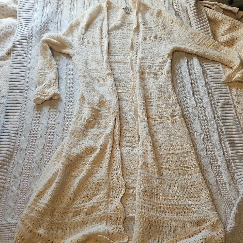 Bob Timberlake Small Cream Long Cardigan